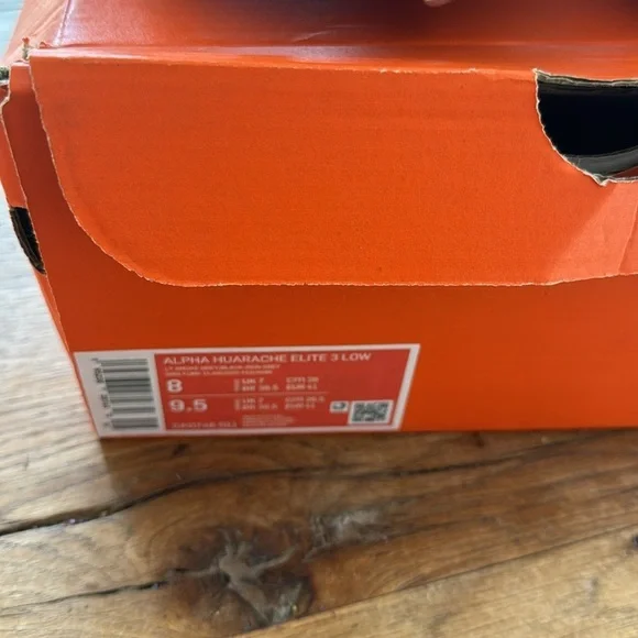 Nike Alpha Huarache Elite 3 Low Grey / White Baseball Cleats CK0746-011 size 8 Athletic Shoes